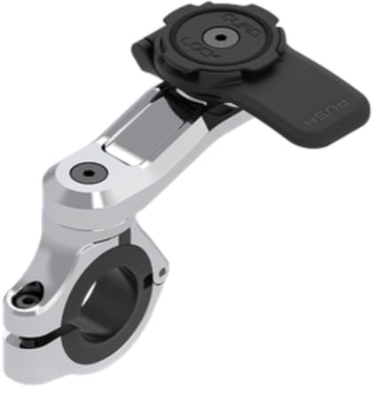 Quad Lock Handyhalterung für Motorradlenker PRO für iPhone, Samsung Galaxy und Pixel Smartphone, Chrom