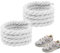 Yuqilin Cordones Gordos Air Force 1,1 Par Cordones Redondos 8mm Cordones Zapatillas Deporte 150cm Cordones Anchos Cordones Gruesos Cordones Planos,para Zapatillas,Zapatos Casuales(Blanco)