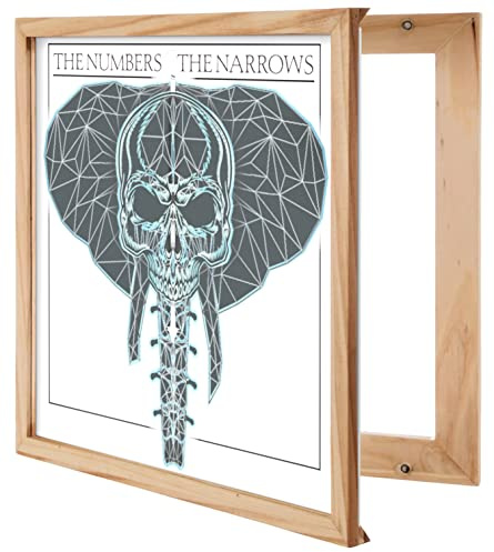 KAIU Vinyl Record Frame - Solid Wood with Clear Acrylic to Display Your Album- Innovative Open/Close Mechanism to Ease Your Album Changeover (, Singles)