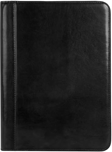 Time Resistance Läder Reseportföljer – Läder Mapp - A4 Portföljmapp - Padfolio -Portfolio A4 - Dokumenthållare – Filmapp – Konferensmapp - Dokumentorganisatör