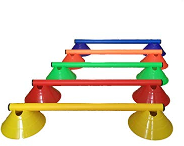 LA-24 5er Set Minihürden 8 cm, Agilityhürden (5-farbig (50 cm))