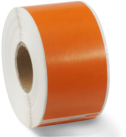 BETCKEY - 1 Rotolo 99012 Etichette Colorate(Arancione) Compatibile con DYMO S0722400, 36mm x 89mm, 260 Etichette per Indirizzi Grandi Utilizzo per LabelWriter 450 4XL NON per 550 o 5XL