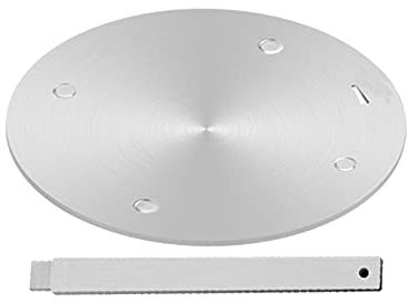 Plaque de conduction de chaleur pour cuisinière à gaz, diffuseur de chaleur en acier inoxydable, plaque adaptateur à induction avec poignée amovible, batterie de cuisine pour le café, le lait, la