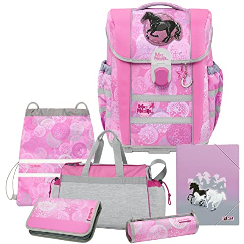 Beauty - Pferd Horse - McNeill MAC 2 mit McAddy Schulranzen-Set 6tlg. mit SCHLÜSSELANHÄNGER und Sporttasche - HEFTMAPPE GRATIS DAZU