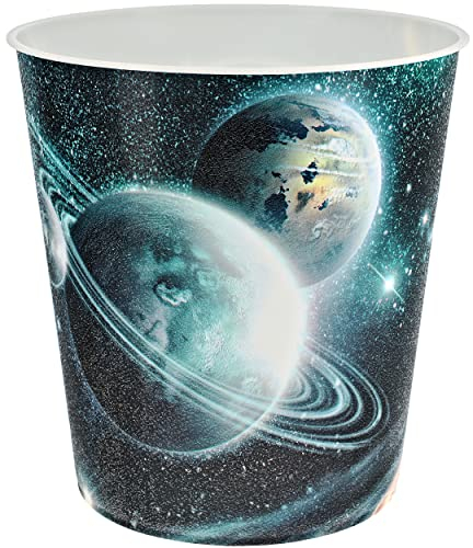 Papierkorb/Mülleimer Modell wählbar 10 Liter - wasserdicht - 27 cm - aus Kunststoff Weltraum & Weltall Eimer - Spielzeugkorb/Popcornschüssel/gro..
