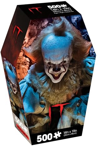 Aquarius IT Pennywise Puzzle de 500 pièces (Puzzle de 500 pièces) – sans éblouissement – Ajustement précis – Produit sous Licence Officielle du Film Informatique et Objets de Collection – 35,6 x 48,3