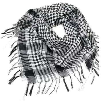 Niwieoi Palestine Keffiyeh Scarf, Desert Shemagh Scarf for Men and Women Traditional Tactical Arab Head Wrap, Wind Dust Protection for Outdoor Hiking and Daily Wear