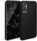Moozy Minimalist Series Silicone Phone Case for OnePlus 9 Pro 5G, Matte Finish Lightweight Mobile Phone Case Slim Thin Soft Protective TPU Cover with Matte Surface, Black