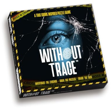 Without Trace - Escape Room Strategy Puzzle Board Game. Immersive Detective Investigation Murder Mystery True Crime Challenge for Adults Teens Couples Date Nights or Solo. 1-4 Players