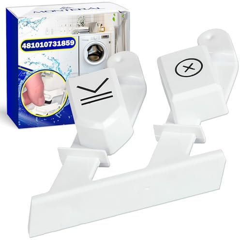 Double Bouton pour Machine a Laver Top avec Code Original 481010731859 C00309727 pour Whirlpool pour Bauknecht pour Ariston pour Indesit pour Philips - Garantie de 10 Ans - MONTERAL