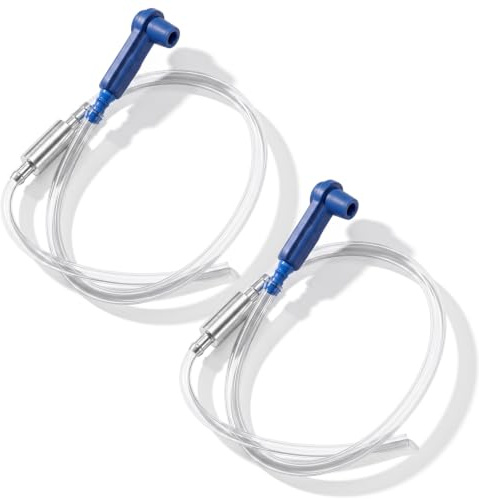 BGFUO 2PCS Brake Bleeding Kit, One Way Check Valve with Hose | Universal Brake Bleeder Tool Set for Motorcycle Car