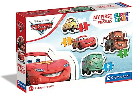 Puzzle Disney Cars 4 Puzzles Évolutifs Supercolor 3 à 12 Pièces Dès 2 Ans