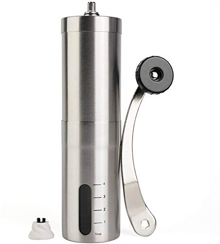 Macinacaffè manuale in ceramica regolabile Macinacaffè conico in acciaio inossidabile Macinino da