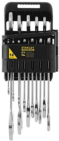 Stanley - FatMax FMMT82902-0 Juego de 12 llaves fijas Fatmax, gris