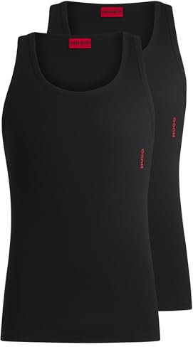 HUGO Herren Twin Pack Tank Top, Black1, XL EU