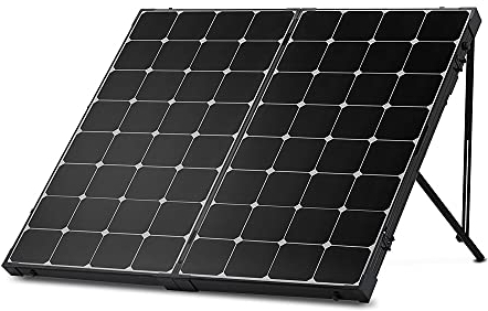 Renogy 200 W faltbares Solarpanel, 12 Volt Eclipse monokristallines netzunabhängiges tragbares Solarpanel, Koffer, integrierter Ständer für Wohnmobil, Wohnmobil, Van und Off-Grid-System