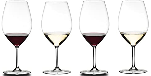 Riedel Wine Friendly 001 Magnum Juego de 4 Copas de Vino Tinto Copa de Vino Blanco 995ml