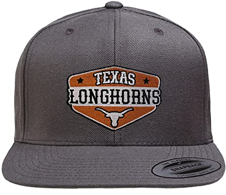 University of Texas Offizielles Lizenzprodukt Texas Longhorns Patch Premium Snapback Cap (Dunkelgrau), One Size