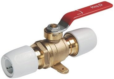 Ball Valve 15MM, Demounting with The HepKey System, Suitable for Domestic Hot & Cold Water Systems, 1 in Pack