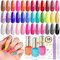 Saviland 6 Colour Nail Polish Sets: Glitter Green Red Pink Nail Polish, Quick Dry
