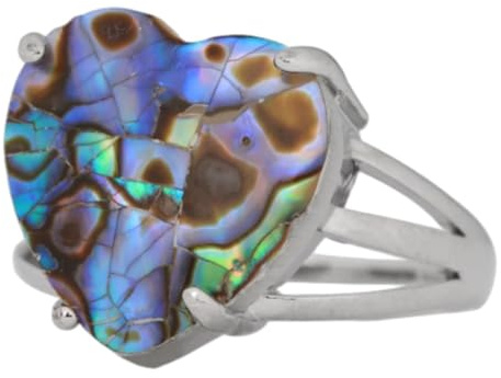 Tesselite Anillo de Piedra - Anillo de Cristal de Amor Anillo Ajustable de Piedra Natural Blanca para Mujer Joyería Nupcial de Boda Personalizada de Moda de Compromiso