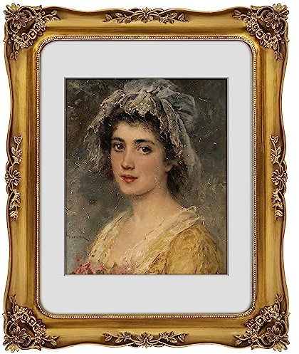 FJXMFRAME 11x14 Picture Frame Gold Vintage Antique Frames 11x14 or Matted to 8x10 Photo Ornate Baroque Bronze for Wall Display