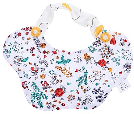 Hohopeti Newborn Saliva Bib Soft Cotton Feeding Bib for Boy Girl Toddlers Drool Weaning