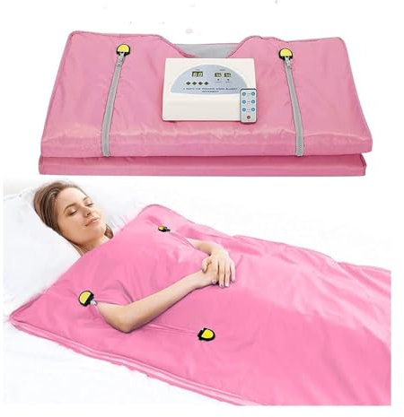 Couverture de sauna,sauna portable pour la maison, Couverture de Sauna chauffante for le corps, amincissante, professionnelle, numérique, 2 zones, pondérée, for femmes, perte de poids Conception porta