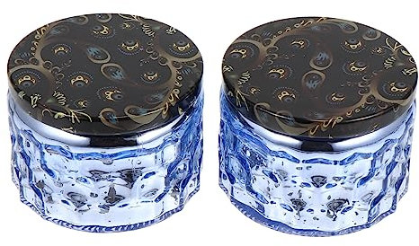 Housoutil Portacandele Colorato in Vetro Contenitore Per Candele Profumate Bottiglia Vuota Per Aromaterapia Delicato Per Casa