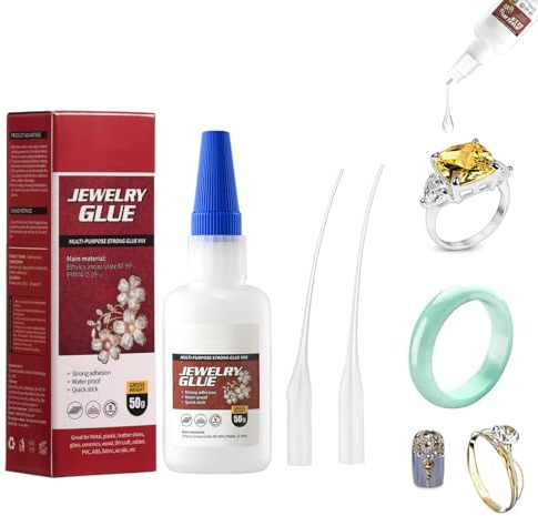 Schmuckkleber Extra Stark Transparent,Schmuckkleber,Bastelkleber,Schmuckklebers Transparent,Bastelkleber Transparents Flüssig,Schmuckklebers Wasserfest,für Schmuckstein,Bastelarbeiten