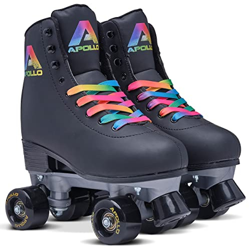 Apollo Pattini a rotelle Classici,Pattini a rotelle Bambini,Adolescenti ed Adulti,Pattini a 4 Ruote Regolabili dal Numero 31al42,Disponibili in 3Taglie,Pattini a rotelle Uomo,Rodeo Drive,M(35-38)