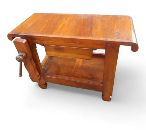 La Commode di Corno Davide Banco da Falegname Antico in Noce Massiccio