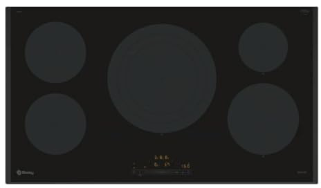 Balay - Placa de Inducción, 90 cm De ancho, 5 Zonas, 11 Niveles, Zona 32 cm, Negro, 3EB997LH