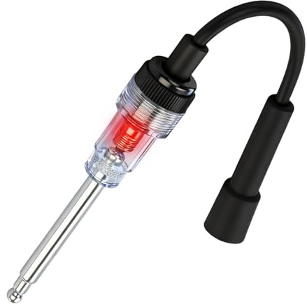Tester per candele, tester per bobine di accensione in linea, generatore di scintille per motori automobilistici, strumento diagnostico per l'accensione del motore Controllo dei cavi delle candele per
