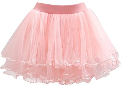 2026 Falda de Tutú para Niña Tutu Tul Falda Disfraz para Ballet Danza Fiestas de Cosplay 1-9 Años