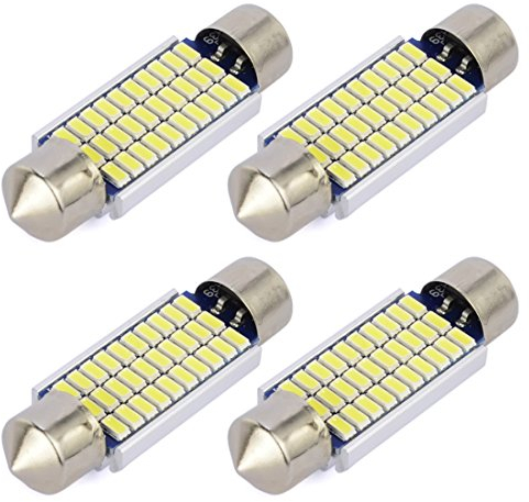 Safego 4x C5W LED Canbus Senza Errori 41mm 30SMD 3014 Lampadine per Luci Interne Auto o Targa a LED Bulbi 211-2 578 Xeno Bianco 6000k-6500k
