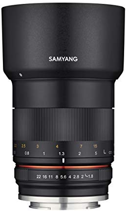 Samyang MF 85mm F1.8 ED UMC CS Fuji X - Manuelles Objektiv mit 85mm Festbrennweite für spiegellose Fujifilm APS-C Systemkameras mit Fuji-X Anschluss, 62mm Filtergewinde, ideal für Portrait