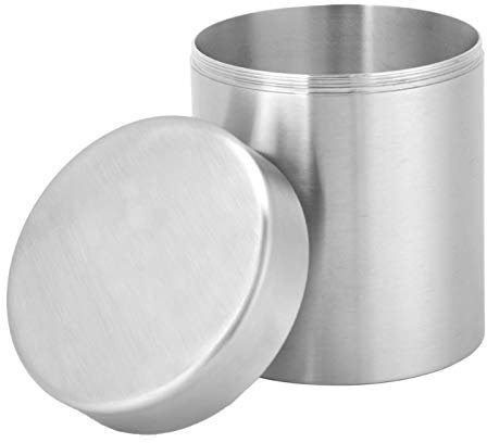 Juego de botes herméticos de acero inoxidable, lata de té de acero inoxidable de 400 ml, botes de cocina para el hogar para té, café, azúcar, almacenamiento