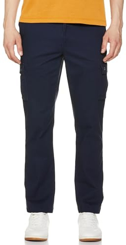 Amazon Essentials Men's Straight-Fit Breathable Stretch Cargo Pants (Available in Big & Tall), Navy, 52W x 32L