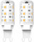 Ampoules LED Smart G9 RGBW, AC 230V Variation continue avec télécommande, 4 modes 13 couleurs, luminosité réglable de 1% à 100%, télécommande ampoule LED intelligente G9, pack de 2