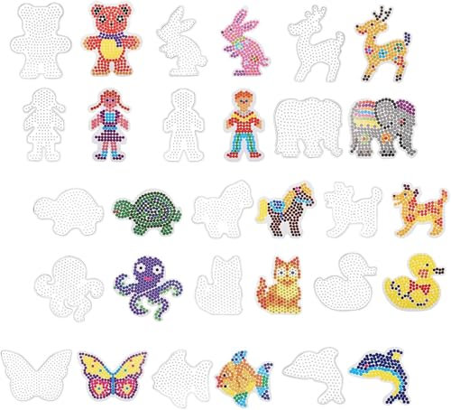 Lot de 15 Plaques de Perles à Repasser en Forme D'animal Dans de Nombreuses Formes, Pour le Bricolage, Les Plaques à Repasser, Les Modèles de Perles à Repasser, Les Loisirs Créatifs, Cadeaux Pour