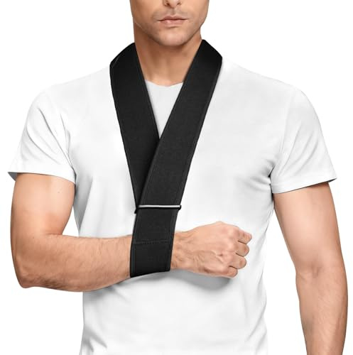 flintronic Confortevole Fascia di Supporto per Braccio, Tutore Braccio Tutore Spalla Destro e Sinistro, Cinghia di Supporto per Polso Rotto, Gomito, Spalla, per Feriti Arm/Hand
