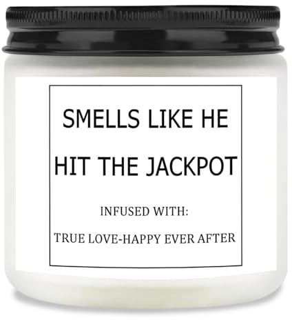 Engagement Gifts for Couples, Engagement Candle Gifts, Funny Engaged Bride to Be Gift, Wedding Gift for Couples Wedding Day Congratulation, Funny Bridal Shower Candle 3.5 oz