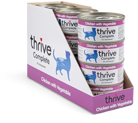 Thrive Complete Chicken with Vegetables Wet Cat Food – Adult & Senior – 12 x 75g Cans