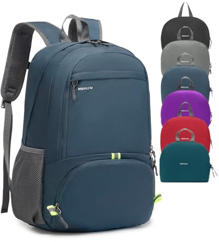 MRPLUM 30L Rucksack Foldable Ultralight Packable Backpack,Navy Blue