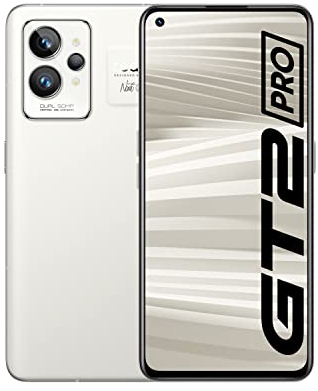 realme GT 2 Pro 5G Smartphone ohne Vertrag, Snapdragon 8 Gen 1, Starker 5000 mAh-Akku,65 W SuperDart-Aufladung,1-120HZ ADFR,Dual Sim, 12+256 GB, Papierweiß