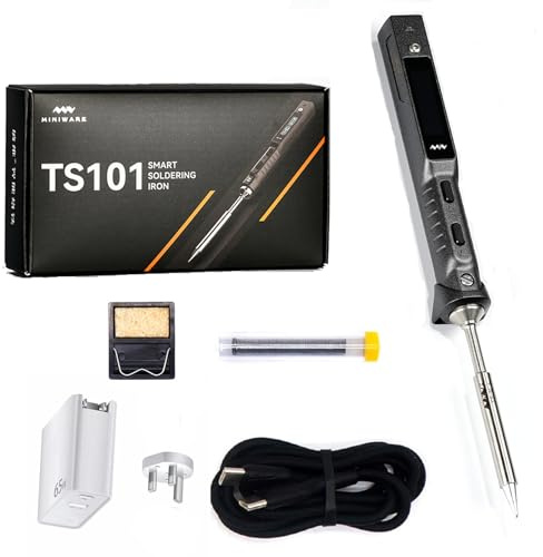MINIWARE TS101 Soldering Iron Power Supply Kit UK PD 65W I Tips Set Original Smart Digital Mini Portable Fast Heating Adjustable Temperature