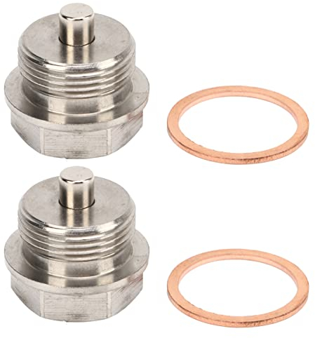 2 Stück Magnetische Ölablassschraube M24 x 1,5 mm Edelstahl Auto Magnetisch Ölwannenwanne mit Dichtungen, Ölschraube für BMW X1 X3 X4 X5 Z4 Ersatz Zubehör