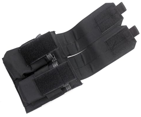 HOUSON Taktische Magazintasche, MOLLE Mag Pouch Magazinbeutel Jagd Magazin Tasche Doppel Molle Beutel für M4/M16/AK47/AK74 Magazin Schwarz