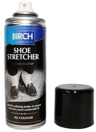 BIRCH Leather Shoe Stretcher Spray Stiff Shoe Stretch Spray for Leather Suede Nubuck | Eliminate Pressure Points | Shoe Expander for New or Old Shoes | 200ml
